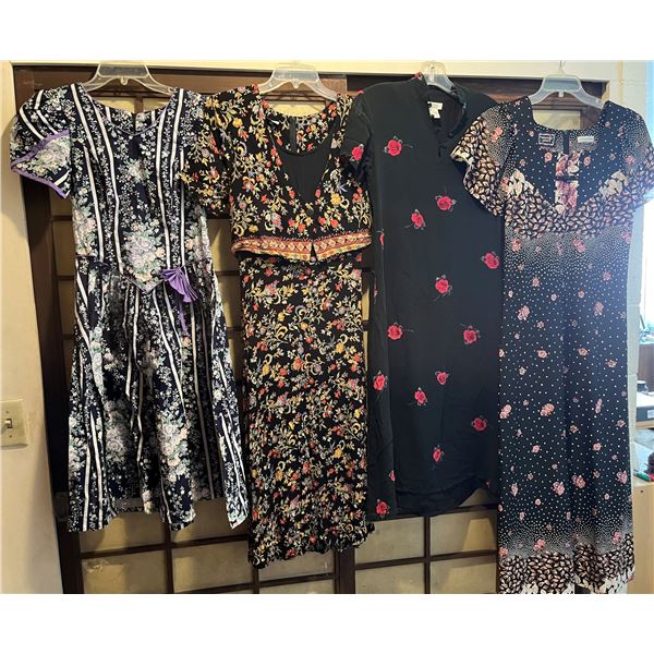 Qty 4 Short Sleeve Size Small Dresses & MuuMuu (30-34" bust): Xina Ann, Naturally Yours (pre-owned)