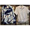 Image 1 : Qty 2 Men's Aloha Shirts Size Large (44" chest): Quiksilver & Vintage Long Sleeve (pre-owned)