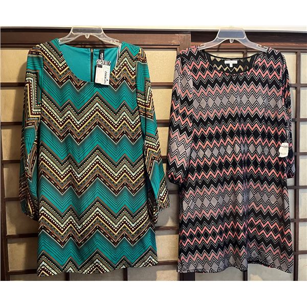 Qty 2 New Women's Shirts:  Green Cookies Hawaii Size Medium (34" bust) & Charlotte Russe Size Large 