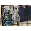 Image 1 : Qty 4 Women's Shirts: New Chico Size 3 (44" bust), Notations 2X (48" bust), Blair Tank (46") & Homem
