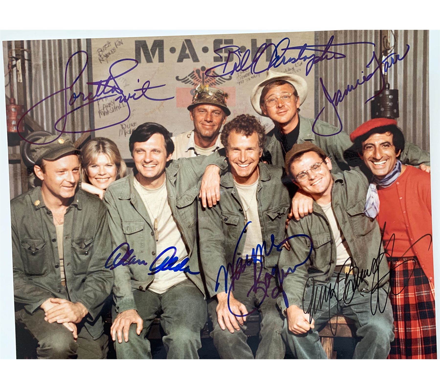 M*A*S*H cast signed photo