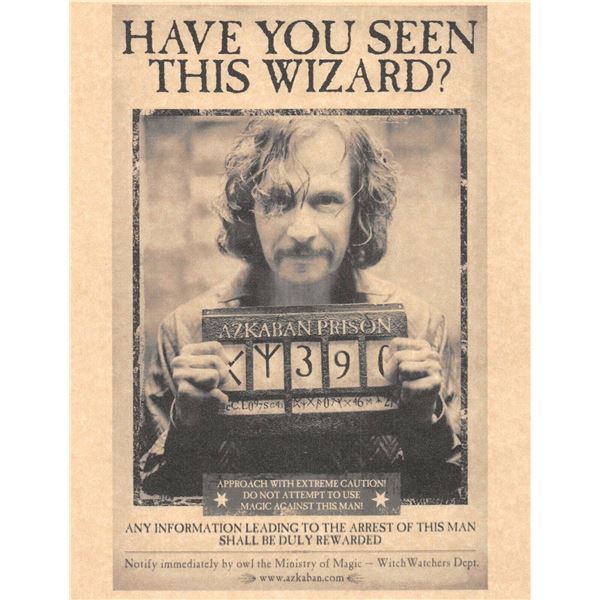 Harry Potter Wanted Poster