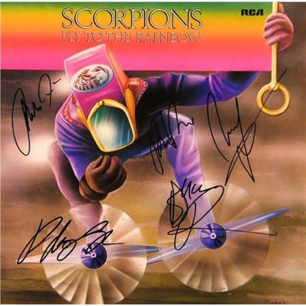 Scorpions signed  Fly To The Rainbow  album. GFA Authenticated