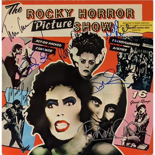 The Rocky Horror Show cast signed soundtrack