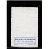 Image 2 : Brooks Robinson 1969 Topps Deckle Edge #1 of a set of #33
