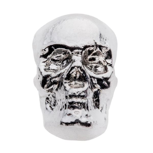1oz .999 Fine Silver Skull.