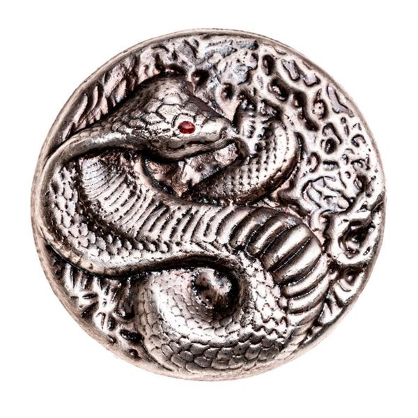 3oz .999 Fine Silver Cobra Round.