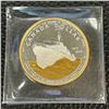 Image 1 : 2010 Canada Silver Dollar with 24 Gold Plating.
