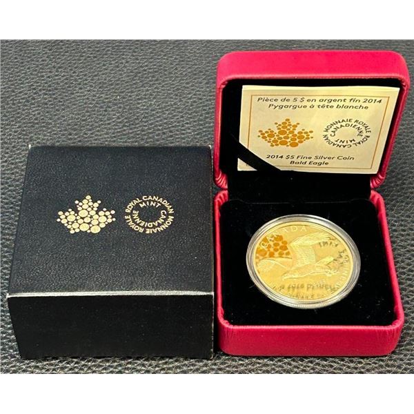 Sold Out - 2014 $5 Fine Silver Coin - Bald Eagle