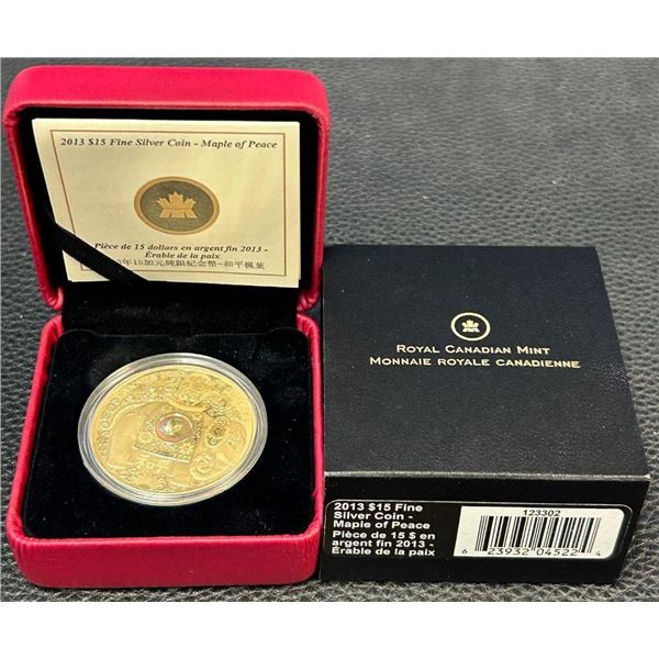 Sold Out - Fine Silver Coin - Maple of Peace - Mintage: 8888 (2013)