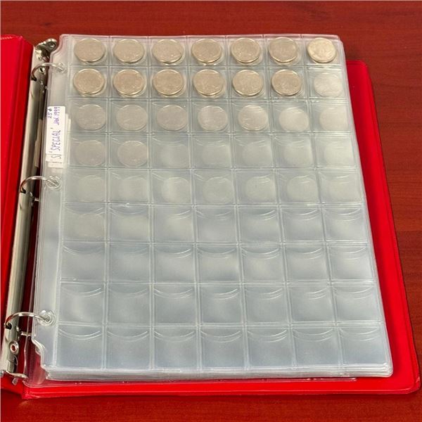 Estate Binder Lot of Canada 25c - Special 1999 Monthly - Mixed. Approximately $120 Face.