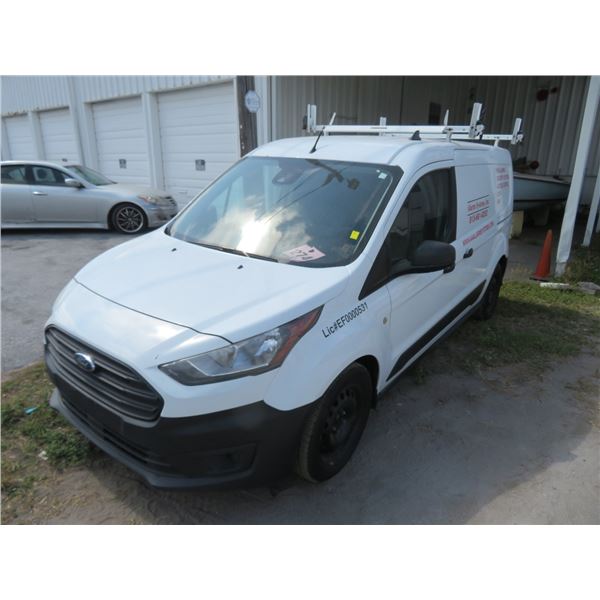 2020 Ford Transit Connect 6-Dr. Mini Cargo Van, Wht/Blk Vinyl,