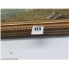 Image 2 : Framed Oil On Canvas Mountain Scene Signed Ring - 20  X  24
