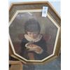 Image 1 : Octagontal Framed Portrait of Girl