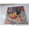 Image 1 : Oil On Canvas Floral and Fruit - 24  X  24