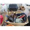 Image 2 : Basket w/Belts and Hats, Figural Lamp, Bowls, Cord Splitters