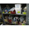 Image 1 : 2 SHELVES OF MISC: RIVET ROUNDERS, CHAIN, WIRE STAPLES, ETC.