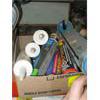 Image 2 : 2 BOXES OF ASST. PAINTING SUPPLIES, CAULKING GUNS, CAULK, ETC.