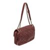 Image 3 : Chanel Burgundy Lambskin Chain Flap Shoulder Bag