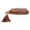 Image 4 : Chanel Brown Leather Mini Kisslock Shoulder Bag