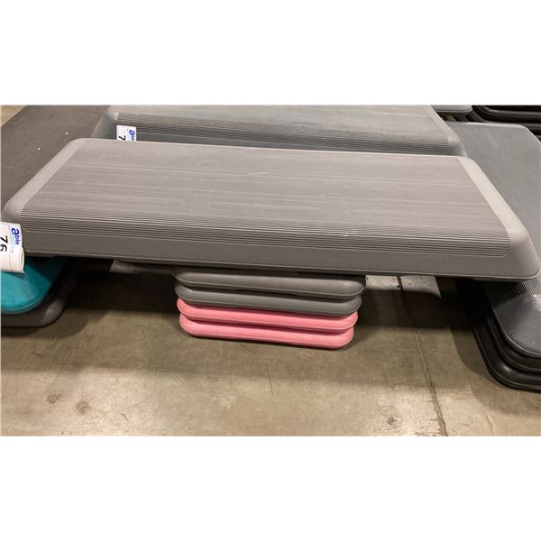 Step Up Riser COMMERCIAL STEP-UP WITH 4 RISERS - GREY STEP DECK WITH 4 COLORED RISERS ...