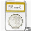 Image 1 : 1881-CC Morgan Silver Dollar PGA MS65 DMPL
