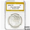 Image 1 : 1878 7TF Morgan Silver Dollar PGA MS65 DMPL REV 78