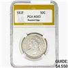 Image 1 : 1837 Capped Bust Half Dollar PGA MS63 Reeded Edge