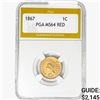 Image 1 : 1867 Indian Head Cent PGA MS64 RED