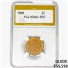 Image 1 : 1868 Two Cent Piece PGA MS66+ RED
