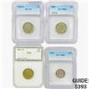 Image 1 : 1883-1927 [4] US Varied Silver Coinage PCI/ICG