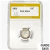 Image 1 : 1905 Barber Dime PGA MS64