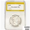 Image 1 : 1949 Franklin Half Dollar PGA MS65 PL