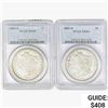 Image 1 : [2] 1885-O Morgan Silver Dollars PCGS/NGC MS63