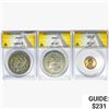 Image 1 : 1886-1953 [3] 1 1C, 2 $1 ANACS