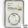 Image 1 : 1961 Franklin Half Dollar NGC PF69