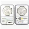 Image 2 : [2] Morgan Silver Dollars NGC MS63 [1884-O, 1885-O