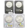 Image 2 : [4] 1880-1923 Asstd. Silver Dollars PCGS/GG UNC/MS