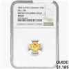 Image 1 : 1849 B.C. Gold Canada "ONE"  NGC MS63