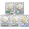 Image 2 : 1992-2008 [5] Varied Silver Dollars ICG/PCGS MS/PR