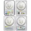 Image 2 : 2000-2017 [4] Silver Eagle PCGS/NGC MS69