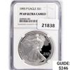 Image 1 : 1993-P American Silver Eagle NGC PF69 UC