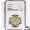 Image 1 : 1916-D Walking Liberty Half Dollar NGC MS65