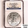 Image 1 : 2011-W American Silver Eagle NGC MS70 25th Anniv
