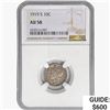 Image 1 : 1919-S Mercury Silver Dime NGC AU58