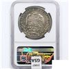 Image 2 : 1893CA MM Mexico Silver 8 Reales NGC AU53