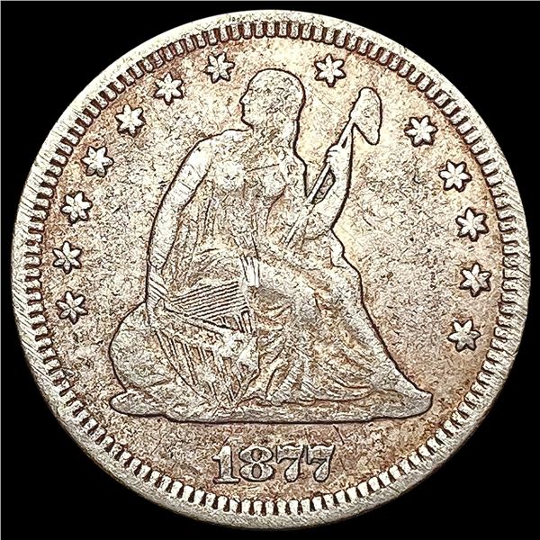 1877-S Seated Liberty Quarter CLOSELY UNCIRCULATED
