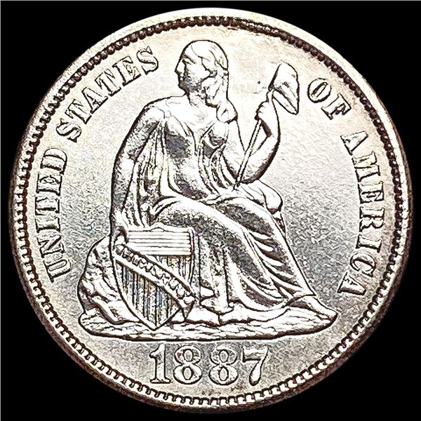 1887-S Seated Liberty Dime CHOICE BU