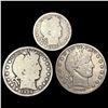 Image 1 : (2) Barber Half Dollars (1) Barber Quarter LIGHTLY CIRCULATED