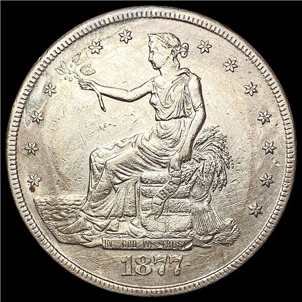 1877-S Silver Trade Dollar CLOSELY UNCIRCULATED